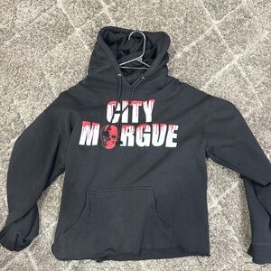 VLONE Black and Red Graphic Hoodie